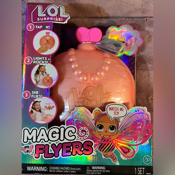 LOL Surprise Magic Flyers Flutter Star – Flying Doll with Light-Up Bottle (NEW) - Picture 1 of 9